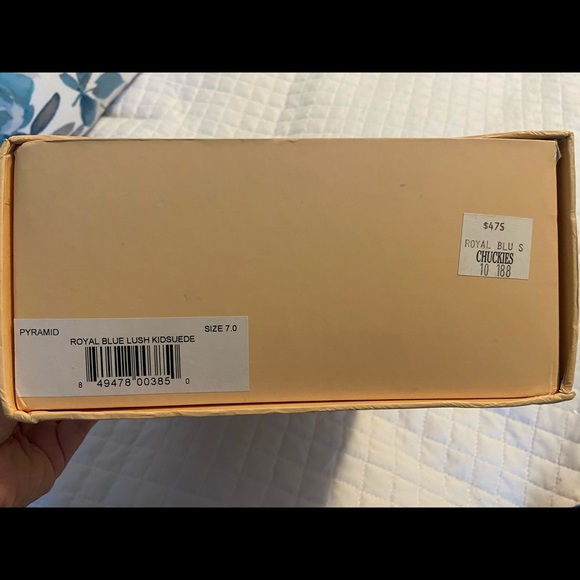 Ivy kirizhner royal blue heels “pyramid” size 7 - Picture 12 of 13